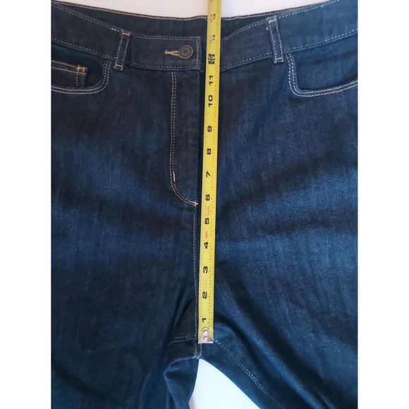 NWOT Ladies Appleseeds Petite Dark Wash Straight High Rise Jeans Size 16P - Picture 6 of 9